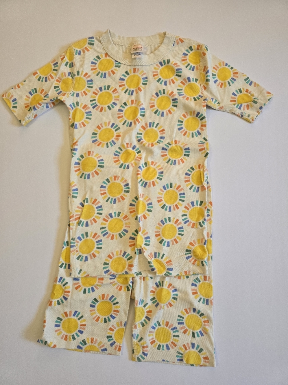 NWOT Hanna Andersson Girls 160 (14-16) Sunshine Short John Pajamas